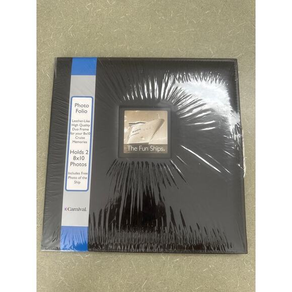 Carnival Other - Carnival Cruise Lines Ship Duo Frame 8x10 Leather-Like Photo Folio New Sealed
